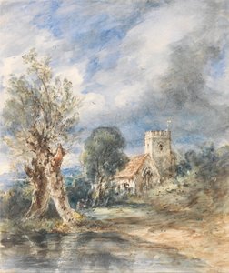 Kerk van Stoke Poges door John Constable